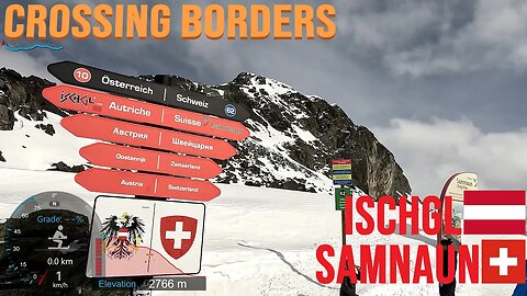 [4K] Skiing Ischgl/Samnaun, Crossing Borders - Skiing Austria to Switzerland Part 1/2, GoPro HERO11