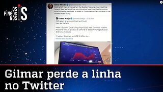 Gilmar Mendes desinforma e ataca Ernesto Araújo no Twitter