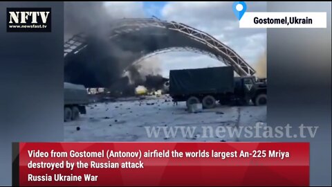 Russia Ukraine War : Worlds largest aircraft An-225 Mriya destroyed by the Russian attack