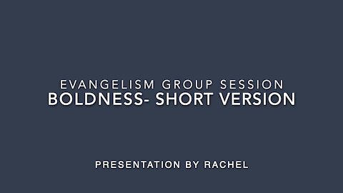Boldness Presentation- Short Version