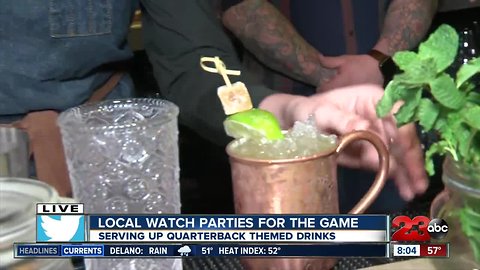 Eureka offering special quarterback themed drinks for the game