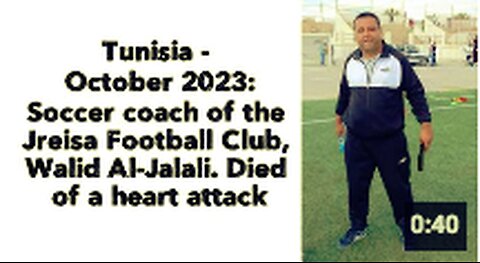 Soccer coach of the Jreisa Football Club, Walid Al-Jalali. Died of a heart attack. 🥴