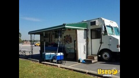Ready to Go Used Freightliner MT45 25' Step Van Food Truck with Trailer for Sale in Maryland