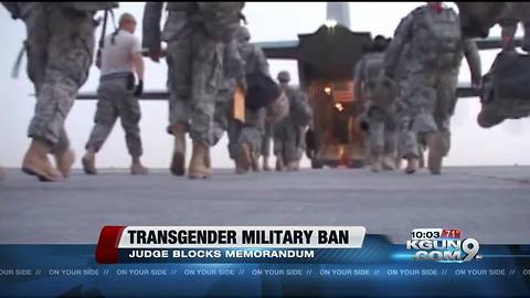 Local alliance weighs in on judge's ruling on Trump's transgender military ban