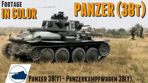 WW2 Color footage Panzer 38(t) - Panzerkampfwagen 38(t).