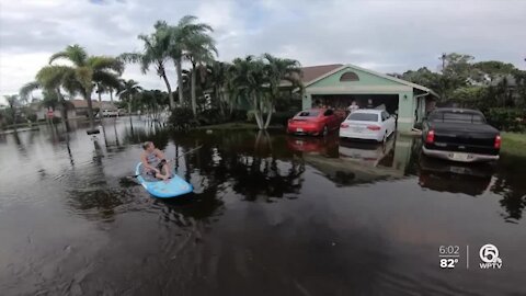 Lantana neighborhood flooded after week of rainfall