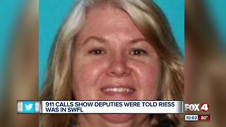 New 911 calls show people reported Lois Riess in SWFL