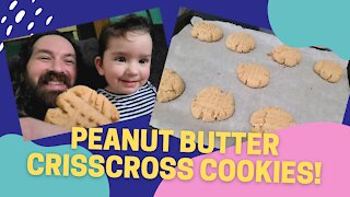 Peanut Butter Criss Cross Cookies