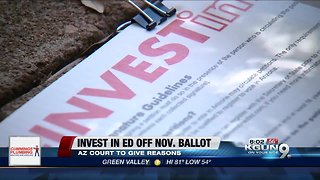 Arizona court to explain why it kept tax boost off ballot