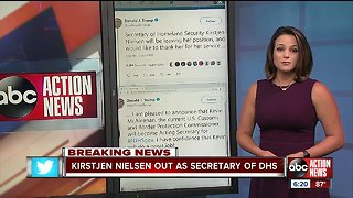 Trump says DHS Secretary Nielsen leaving