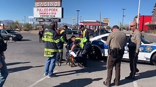 Sheriff's deputy hit, dragged by suspect in Pahrump