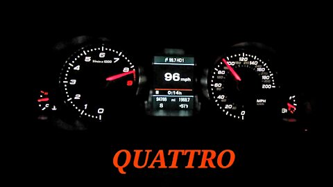 QUATTRO AUDI RS5 VS rain - 100mph