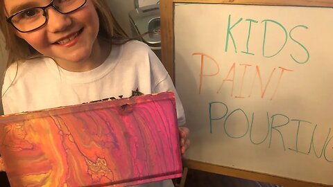 #kidsactivities Paint Pouring with Kids - Stay Home and Paint #withme