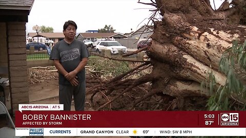 People left to clean up mess after heavy storms Thursday night