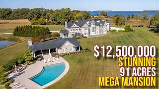 Touring $12,500,000 Maryland 91 Acre Mega Mansion