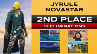 2nd Place Finish - 12 Player Eliminations - Fortnite Solo Battle Royal - Full Gameplay