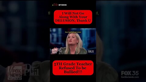 5TH Grade Teacher Stood His Ground & Refused To Be Bullied