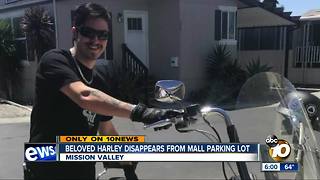 Beloved Harley motorcycle vanishes from San Diego mall parking lot