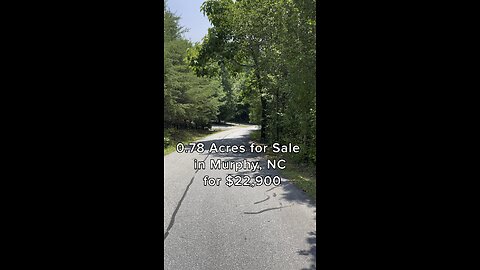 0.78 Acres for Sale in Murphy, NC for 22,900.