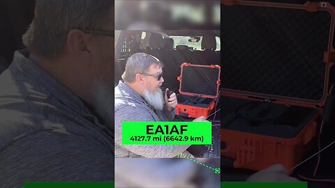 4130 mile contact with EA1AF is Spain. #shorts #pota #hamradio