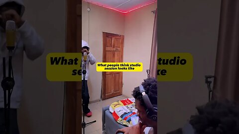What people think studio session looks like