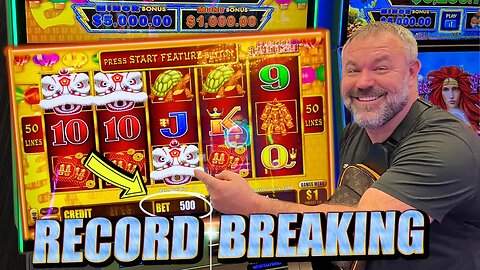 $500 Bet Bonus! Record-Breaking Win On Lightning Link!!