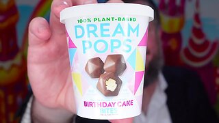 Vegan Ice Cream Review | Dream Pops Birthday Cake Bites