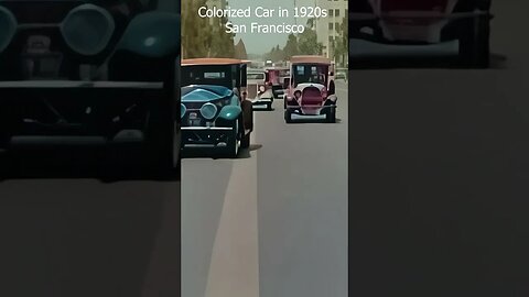 Los Angeles Colorized Cars 1920s improved by AI Technology at @aicolouring ​