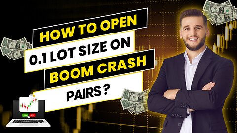 How to open 0.1 lot size on Boom & Crash pairs