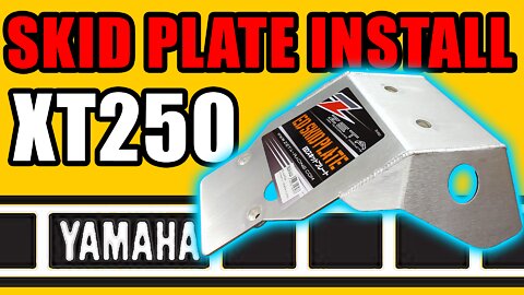 Yamaha XT250 Zeta Racing Skid Plate Installation 2008-Current