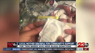 Mother shares gratitude for community helping premature twins