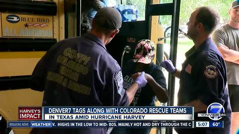 EXCLUSIVE: Denver7's Sally Mamdooh only Colorado reporter to travel with Colorado Task Force One crews as they helped Harvey victims
