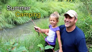 Summer Camping Trip! - Fishing, Solar cooking, Golf, toilet paper plant...?