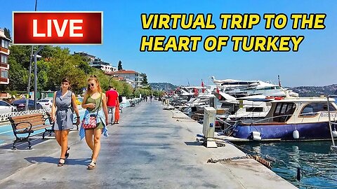Live turkey istanbul latest view 2023 - walking tour - Live Street Istanbul Walking Tour in 4k