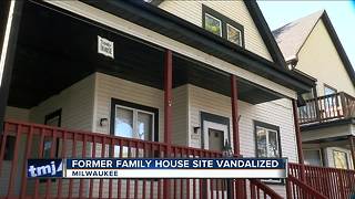 Family House Site Vandalized