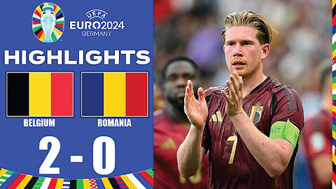 Highlights & All Goals: Belgium vs. Romania 2-0 - KBD Bruyne Goal🔥💥
