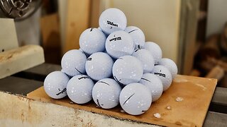 Wood Turning Golf Balls