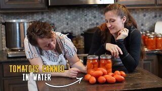 Canning Whole Tomatoes in Water | Canning Tutorial for Beginners