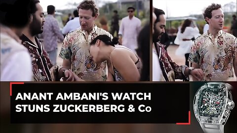 Anant Ambani's Rs 15-crore luxurious watch stuns Mark Zuckerberg and Priscilla Chan