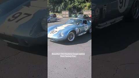 Factory Five Daytona Coupe replica at Baker's Sunday Cruise August 27, 2023.