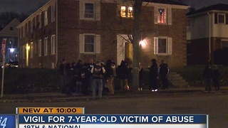 Neighbors gather to remember 7-year-old boy beaten, starved to death