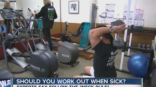 Should you exercise when sick?