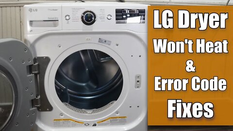 LG Dryer Not Heating - How to Test and Fix