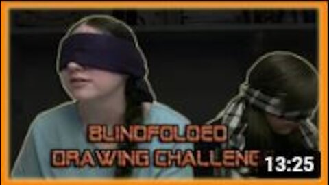 Blindfolded Drawing Challenge!