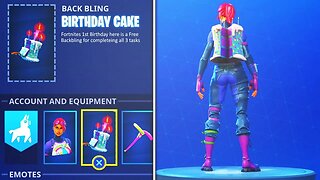 How To Unlock *NEW* "Birthday Cake" Backbling SECRET CHALLENGE! in Fortnite Battle Royale