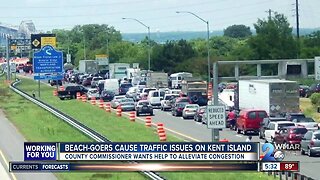 Beach-goers cause traffic issues on Kent Island
