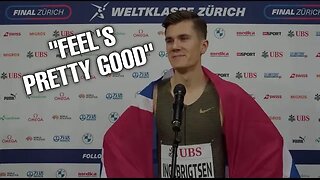 Jakob Ingebrigtsen 1500m Interview Zurich Diamond League