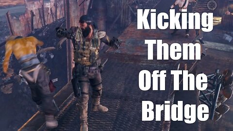 Mad Max Kicking Them Off The Bridge