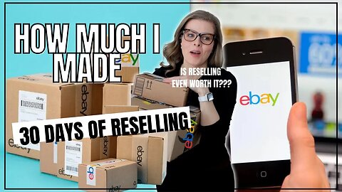 💰 Is RESELLING Worth It?? Realistic What Sold 30 Days on eBay + Starting with $0 to Earn $1000's