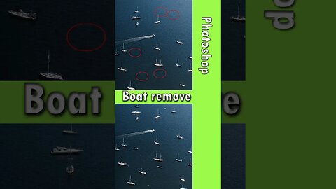 remove other ⛵ boat in Photoshop -short tutorial for beginners #shorts #photoshop